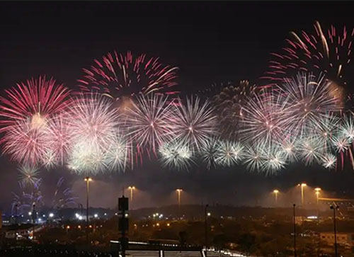 平度市焰火晚会